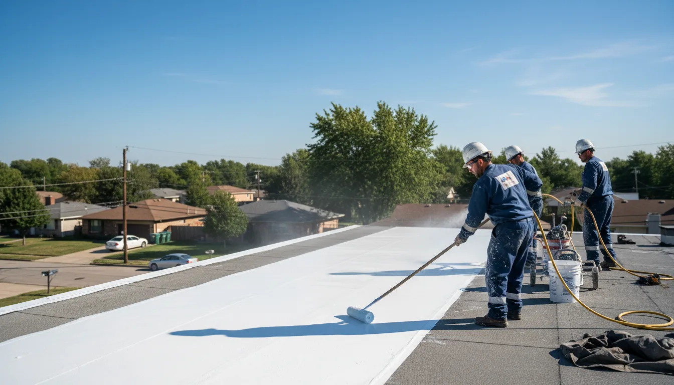 Commercial roof coating in Warren, ME near me